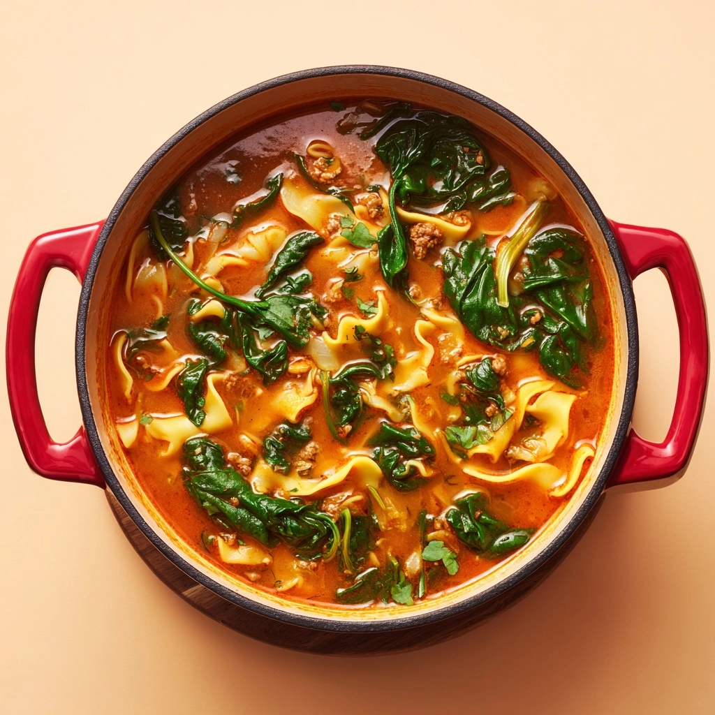 One Pot Lasagna Soup Recipe 5 One Pot Lasagna Soup Recipe - Recipe Image