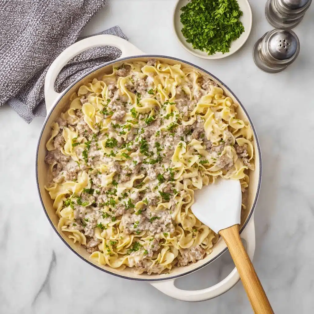 Ground Beef Stroganoff, 4 Consider doubling the Recipe - Recipe Image