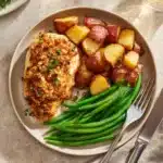 Parmesan Crusted Chicken Sheet Pan Dinner Recipe