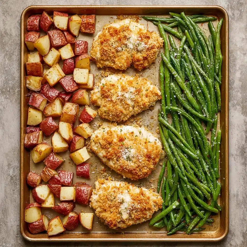 Parmesan Crusted Chicken Sheet Pan Dinner Recipe 5 Parmesan Crusted Chicken Sheet Pan Dinner Recipe - Recipe Image