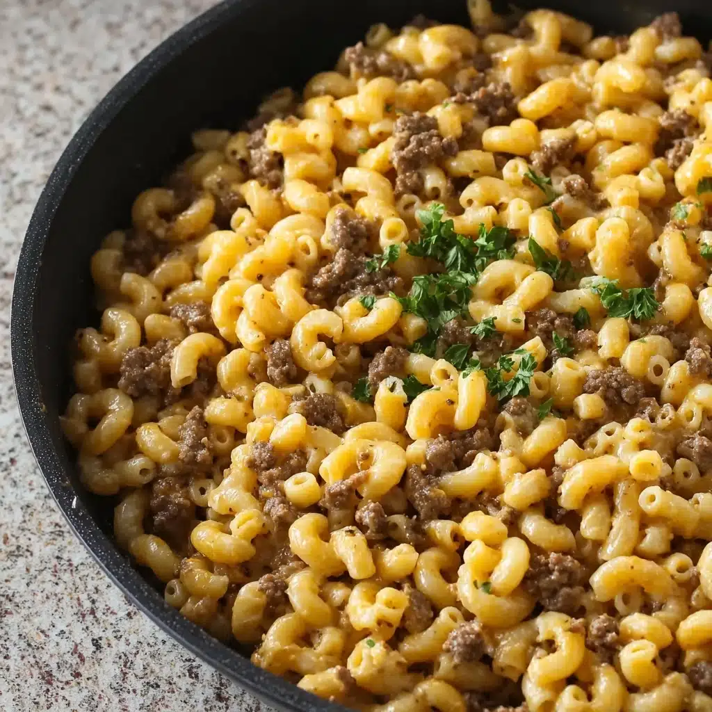 Presto Pesto Hamburger Mac Recipe 4 Presto Pesto Hamburger Mac Recipe - Recipe Image
