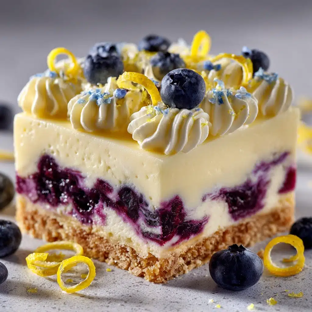 No-Bake Lemon dazzling Blueberry cream Cake Recipe 4 No-Bake Lemon dazzling Blueberry cream Cake Recipe - Recipe Image