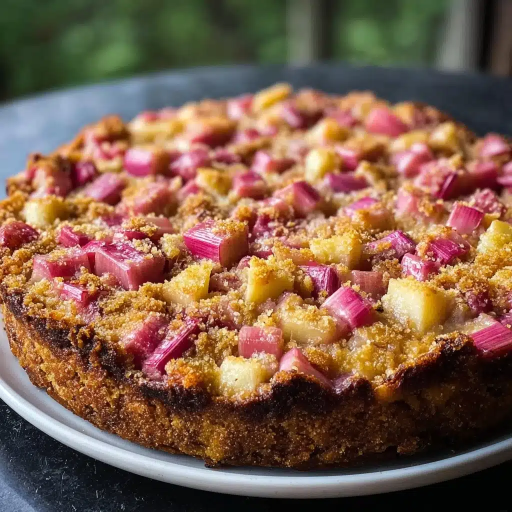 hubarb Custard Cake – Choose Your Pan Size Recipe - Recipe Image