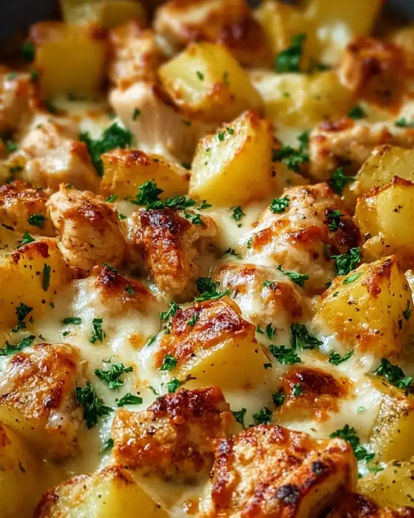 Garlic Parmesan Chicken and Potatoes (One-Pan Dinner) Recipe