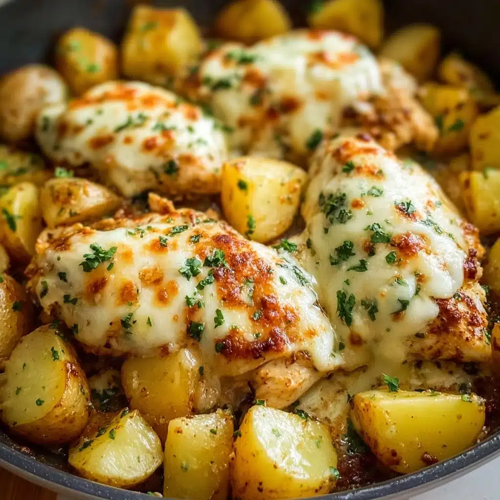Garlic Parmesan Chicken and Potatoes (One-Pan Dinner) Recipe - Recipe Image