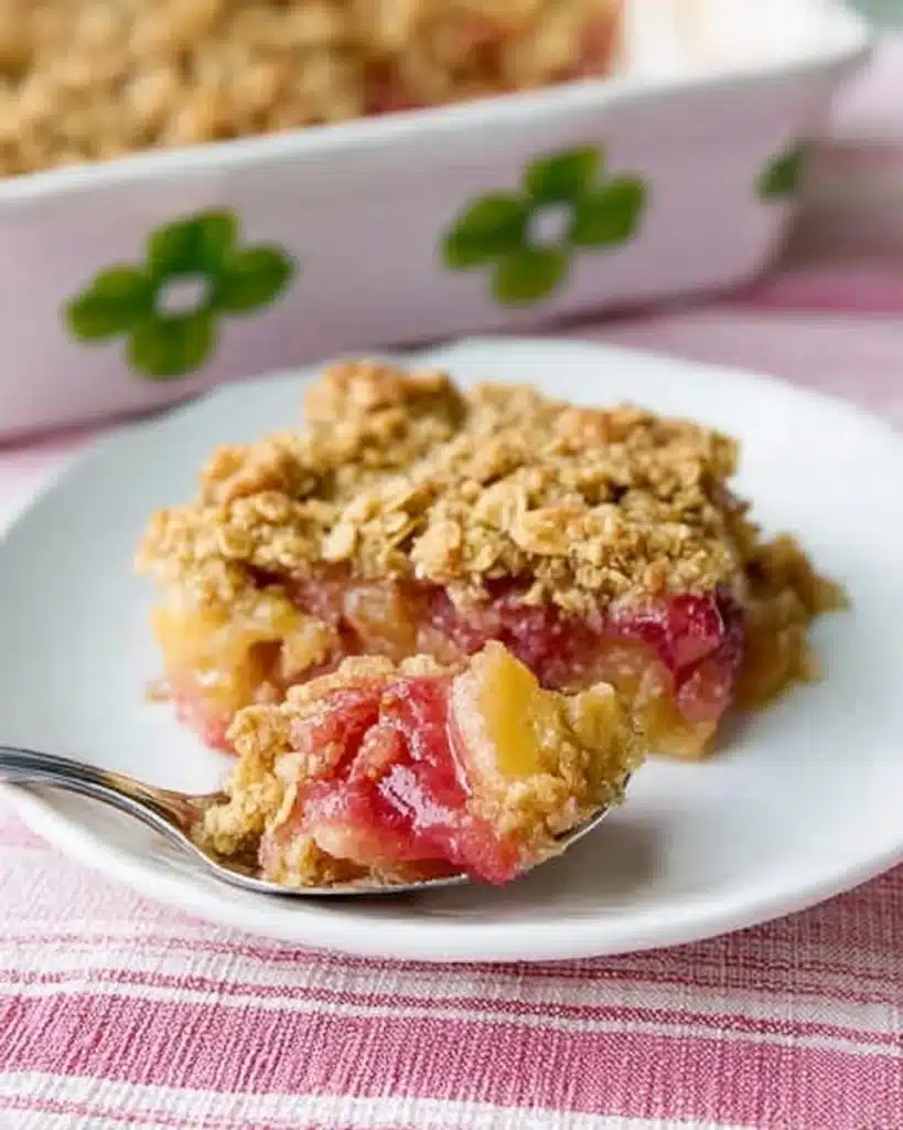 Coconut Rhubarb Crunch Recipe