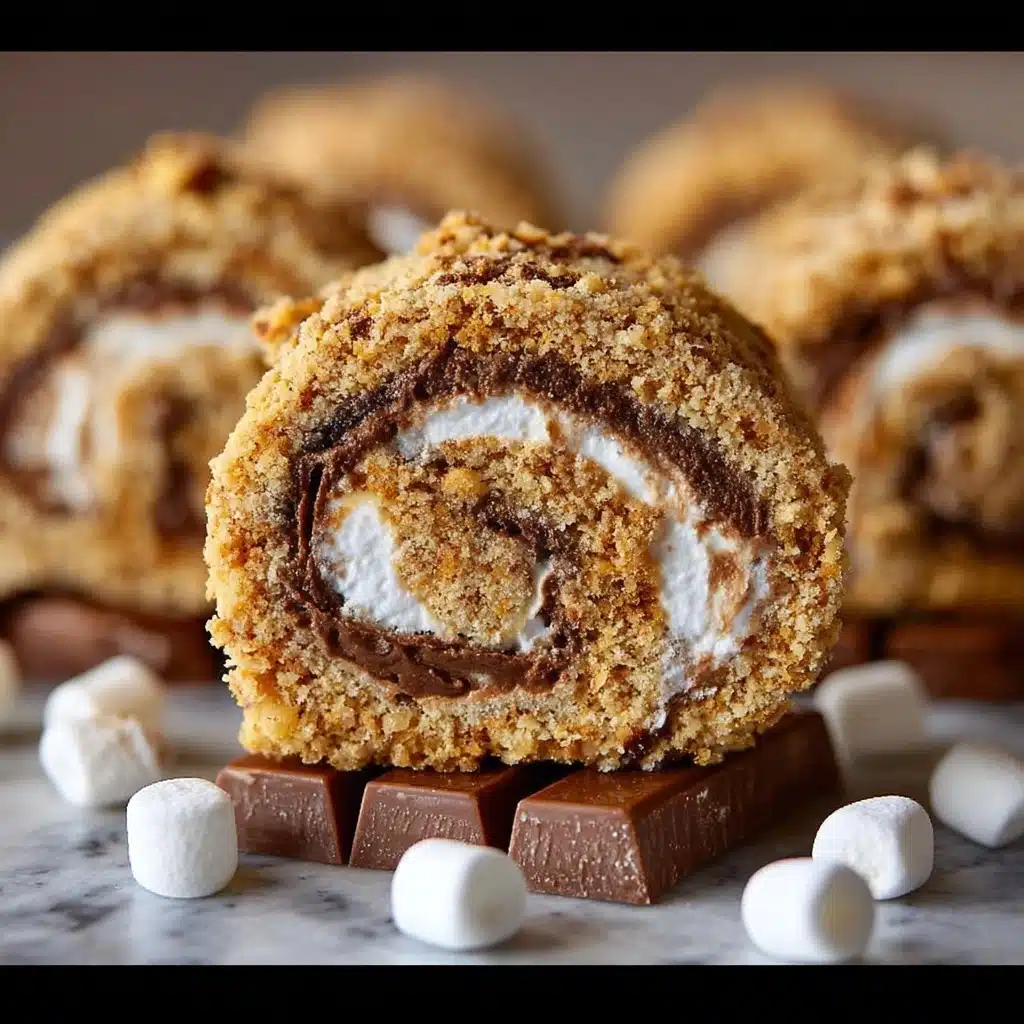 S’mores Rice Krispies Treats Pinwheels Recipe 3 S’mores Rice Krispies Treats Pinwheels Recipe - Recipe Image
