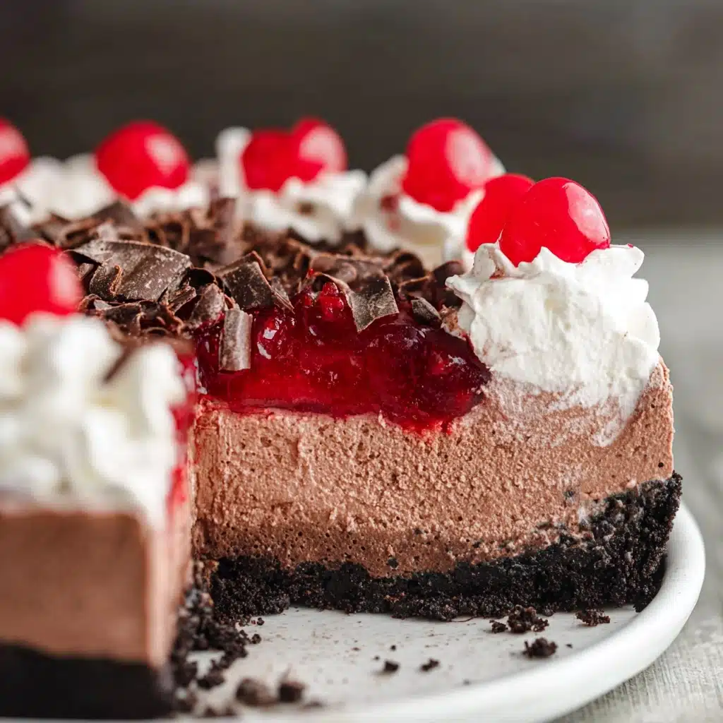 No Bake Black Forest Cheesecake Recipe 4 No Bake Black Forest Cheesecake Recipe - Recipe Image