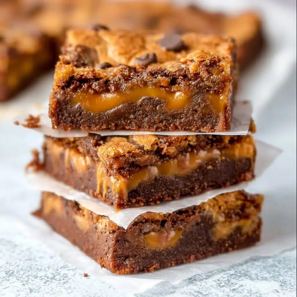 World’s Best Caramel Brownies Recipe - Recipe Image
