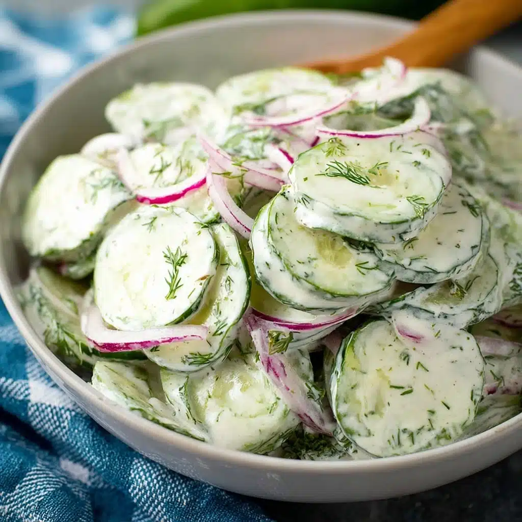 Creamy Cucumber Salad Recipe 4 Creamy Cucumber Salad Recipe - Recipe Image