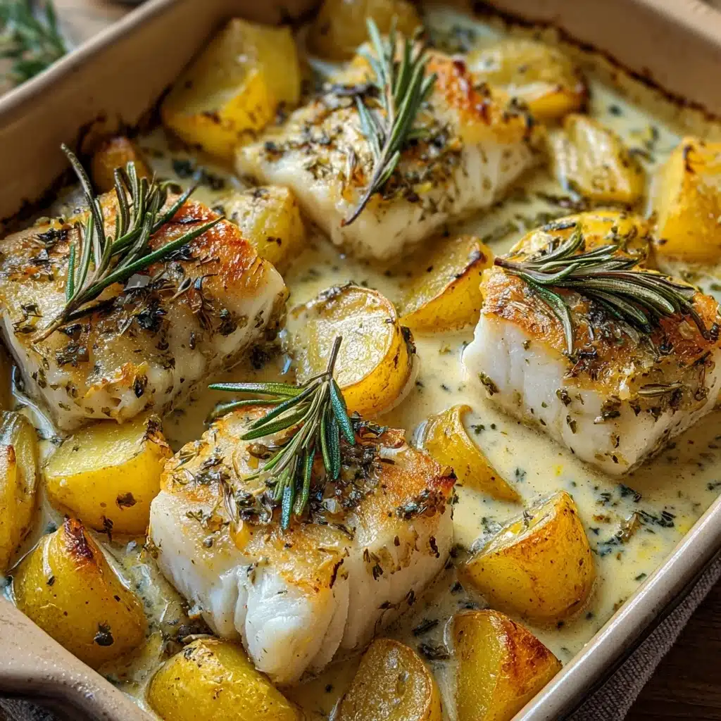 Cod & Potatoes in Rosemary Cream Sauce Recipe 5 Cod & Potatoes in Rosemary Cream Sauce Recipe - Recipe Image