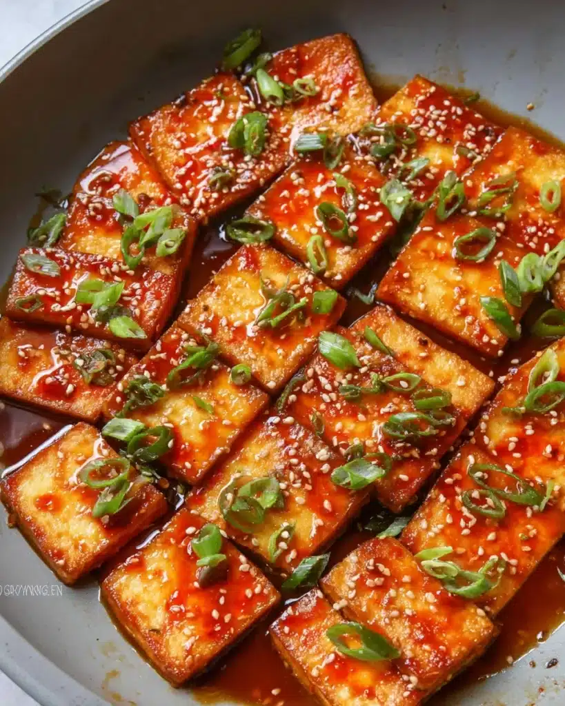 Quick & Easy Spicy Gochujang Sesame Tofu Recipe