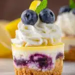 Lemon Blueberry Mini Cheesecakes Recipe
