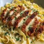 Crispy Chicken Fettuccine Alfredo Recipe