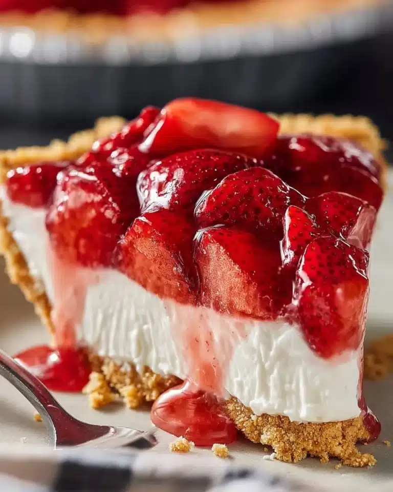 Strawberry Cream Cheese Pie (No-Bake Delight) Recipe