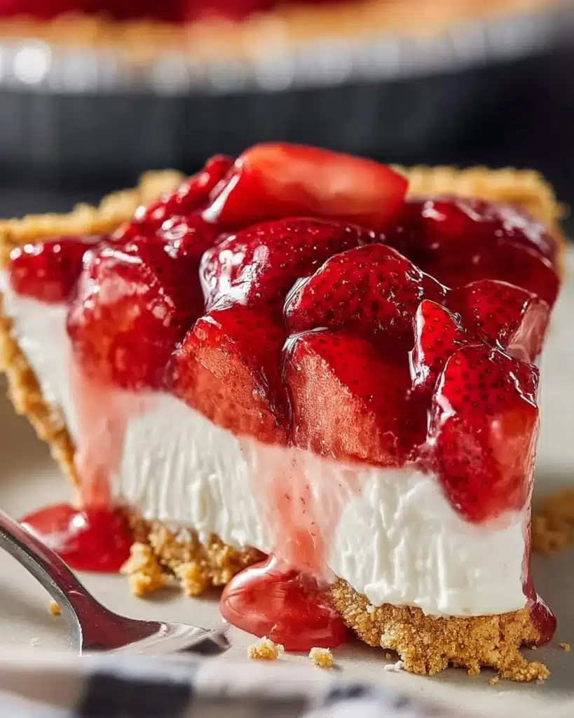 Strawberry Cream Cheese Pie (No-Bake Delight) Recipe