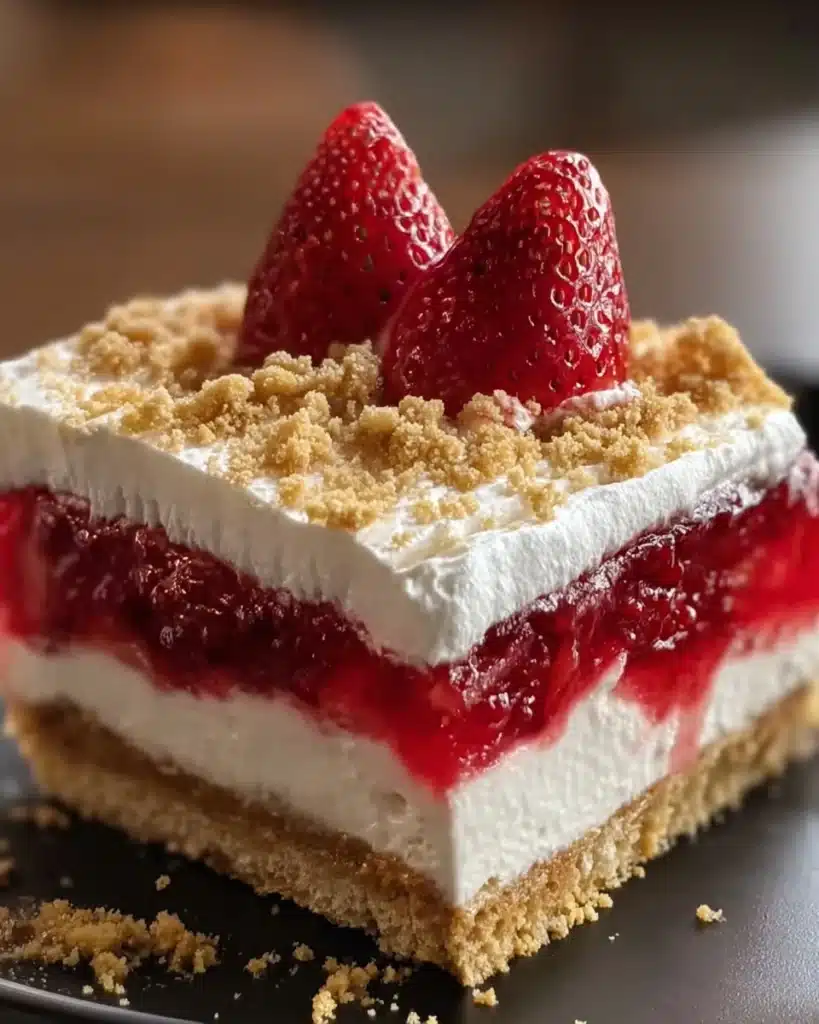 no bake easy strawberry delight Recipe