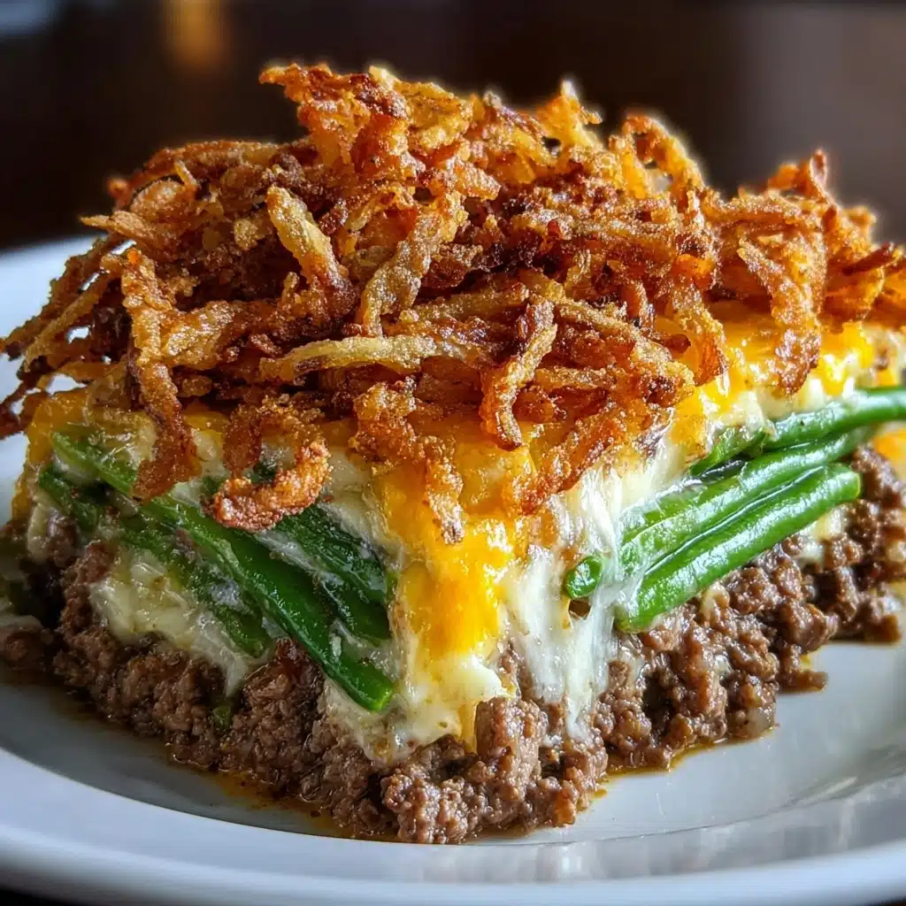 Hamburger Green Bean Casserole Recipe 4 Hamburger Green Bean Casserole Recipe - Recipe Image