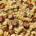 Creamy Pepper Jack Chicken & Sausage Pasta Recipe
