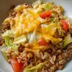 Cheesy Cabbage Beef Casserole Recipe