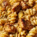 Cheesy Cajun Garlic Chicken Rotini Skillet Recipe