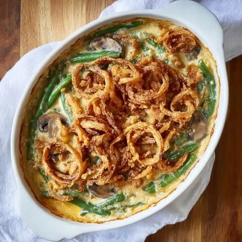 Homemade Green Bean Casserole Recipe 3 Homemade Green Bean Casserole Recipe - Recipe Image