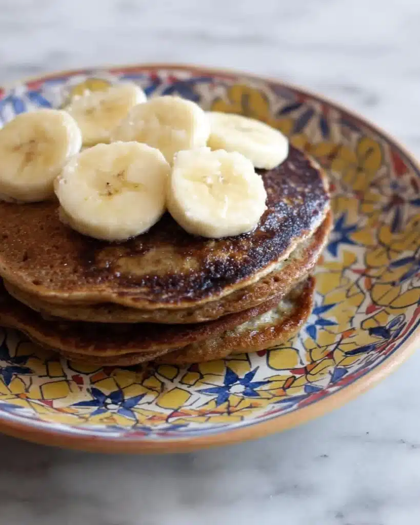Blender Oatmeal Banana Almond Milk Pancakes Recipe