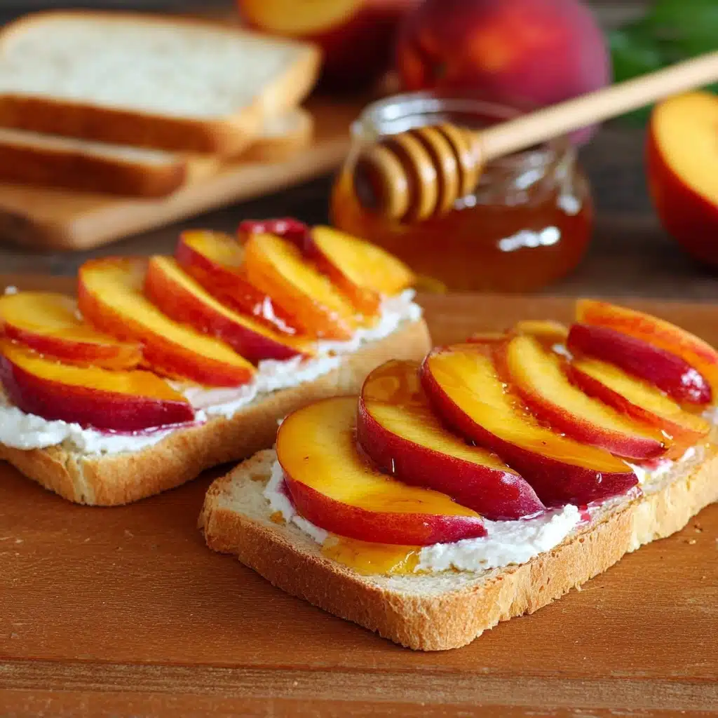 Honey Peach White Cheddar Grilled Cheese Sandwich Recipe 5 Honey Peach White Cheddar Grilled Cheese Sandwich Recipe - Recipe Image