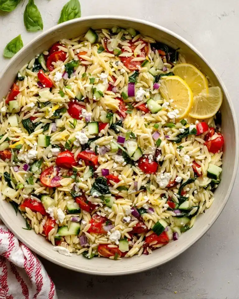 Lemon Orzo Salad Recipe