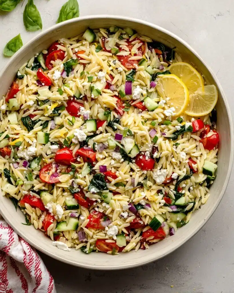 Lemon Orzo Salad Recipe