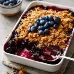Blueberry Crisp with Oat Topping Delight
