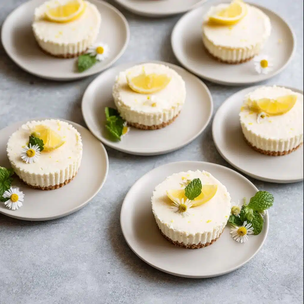 Zesty No-Bake Mini Lemon Cheesecakes - Recipe Image