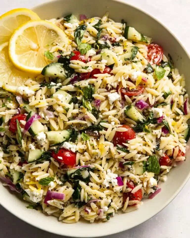 Lemon Orzo Salad Recipe
