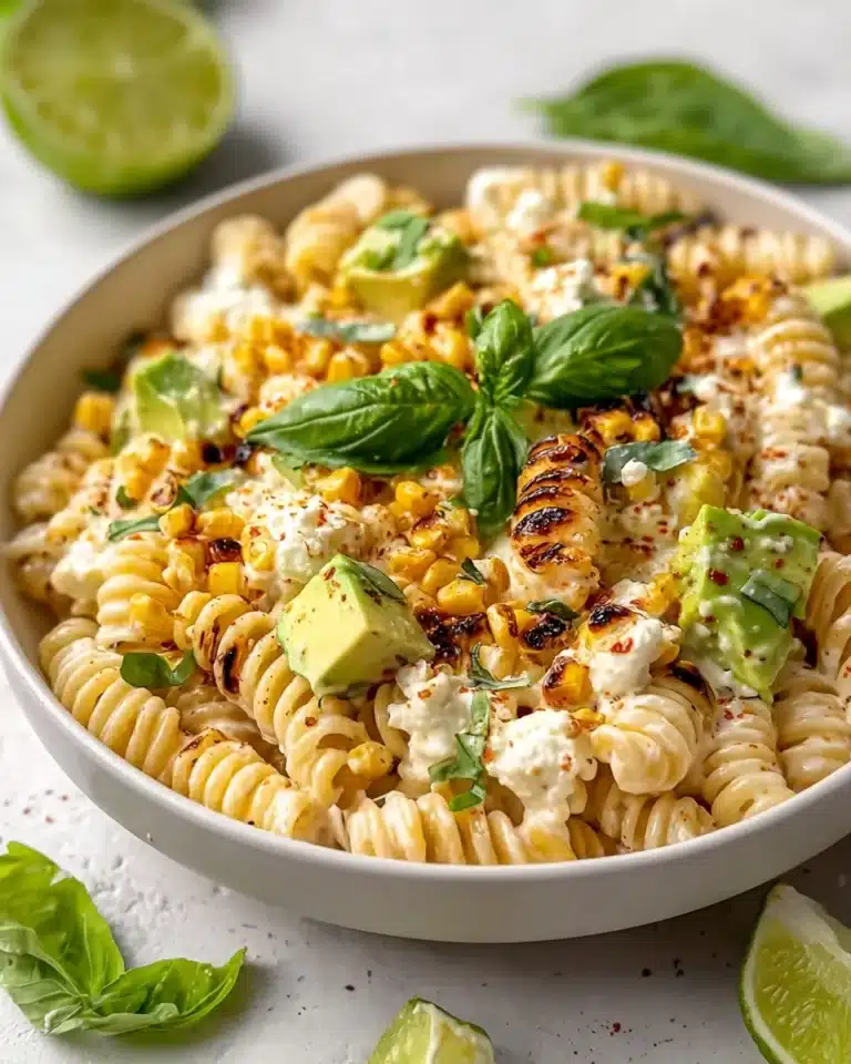 Creamy Street Corn Pasta Salad Recipe