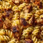 Cheesy Cajun Garlic Chicken Rotini Skillet Recipe