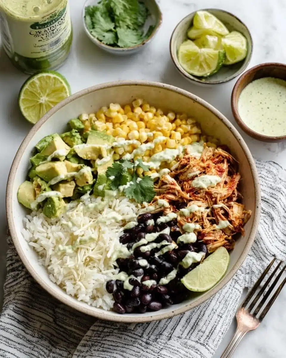 Slow Cooker Chicken Burrito Bowl Recipe