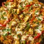 Queso Chicken Fajita Skillet Recipe