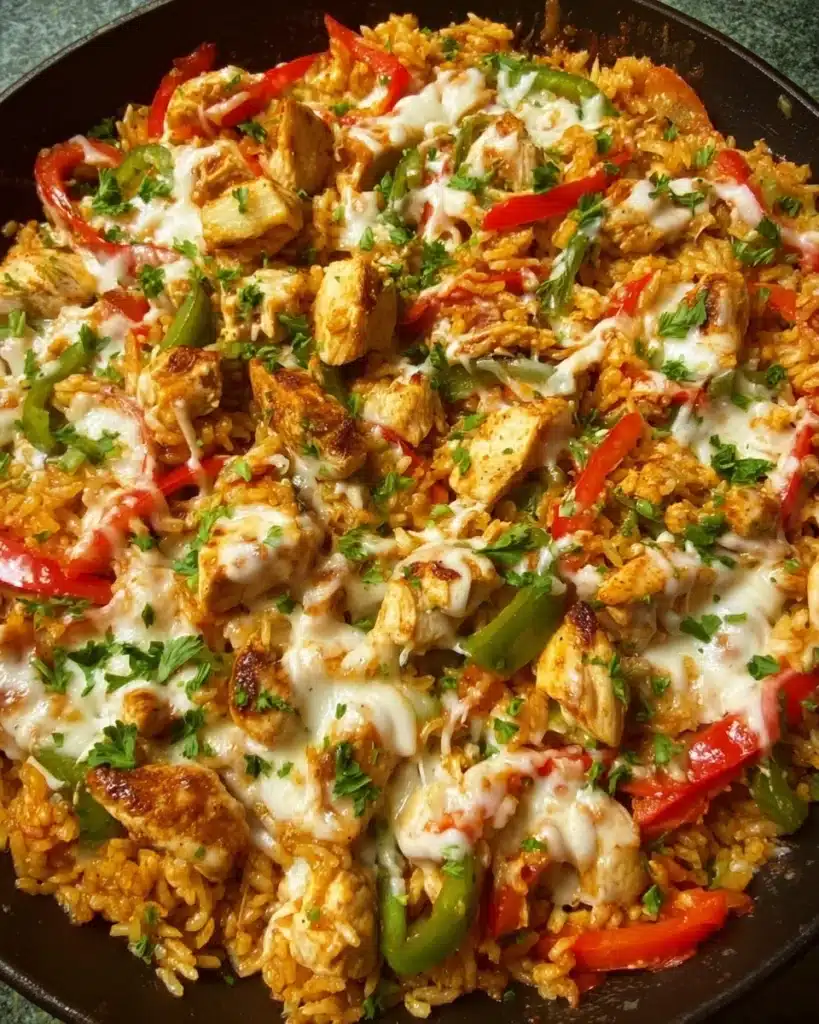 Queso Chicken Fajita Skillet Recipe