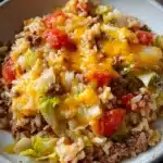 Cheesy Cabbage Beef Casserole Recipe