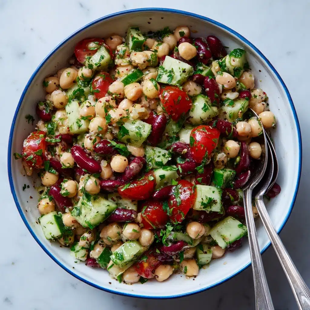 Mediterranean Bean Salad Recipe 4 Mediterranean Bean Salad Recipe - Recipe Image