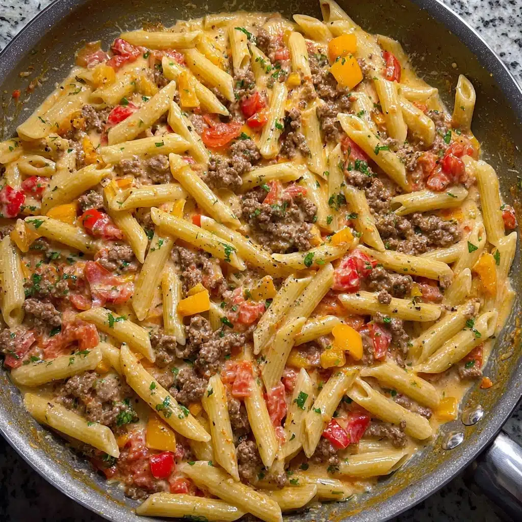 Queso Taco Pasta Recipe 4 Queso Taco Pasta Recipe - Recipe Image