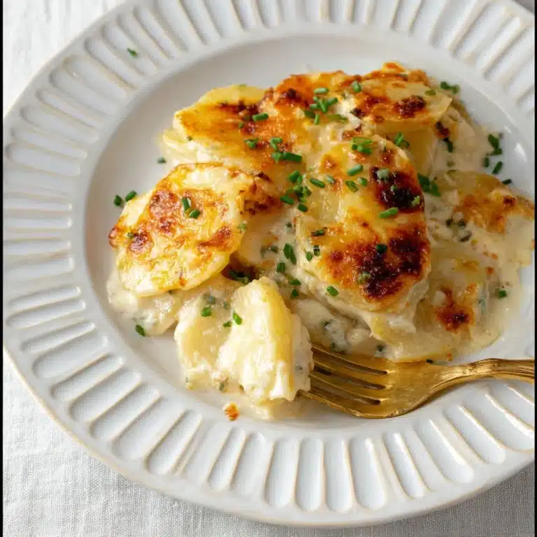 Roasted Garlic Potatoes au Gratin Recipe