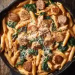 One Pot Creamy Cajun Sausage Pasta (30-Minutes) Recipe