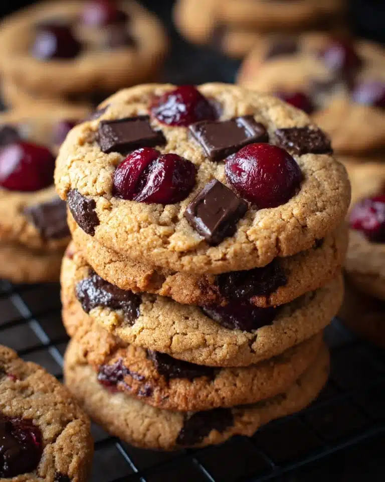 Cherry Chocolate Chewy Cookies Recipe