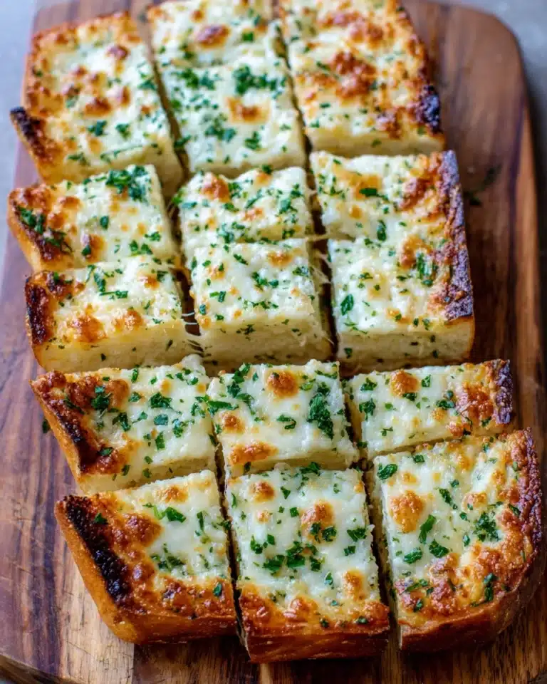 BEST CHEESY GARLIC BREAD RECIPE