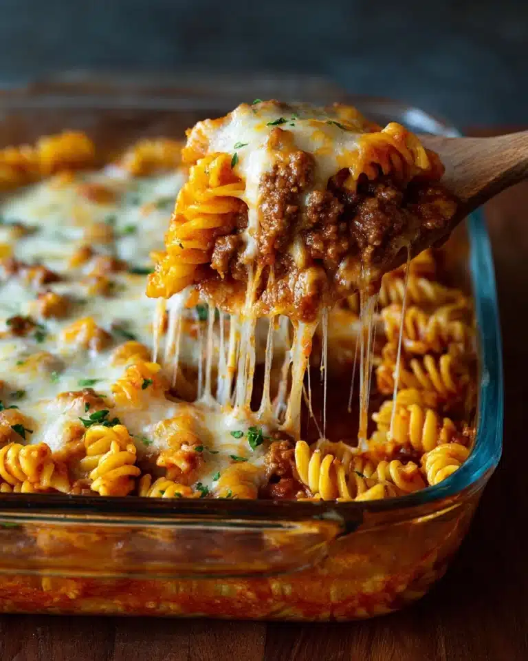 Cheesy Hamburger Casserole Tast Recipe