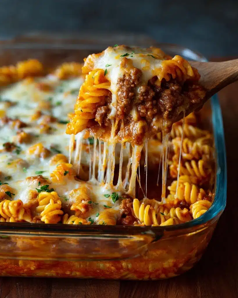 Cheesy Hamburger Casserole Tast Recipe