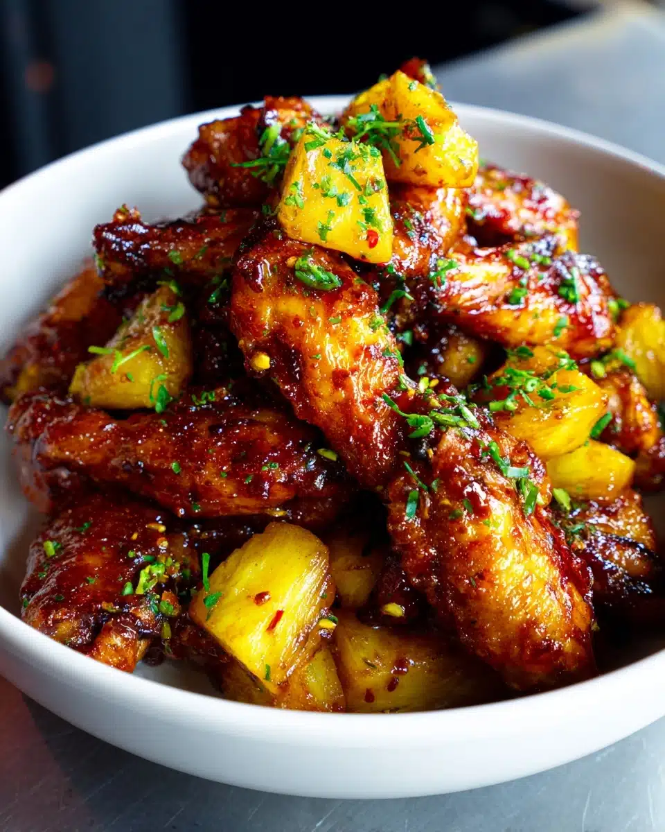 Brown Sugar Pineapple Wings Recipe