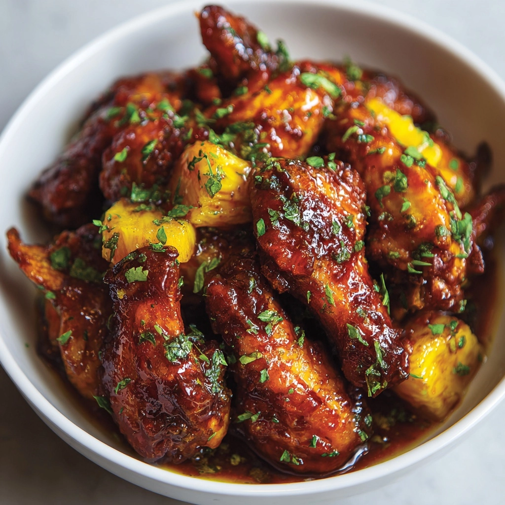 Brown Sugar Pineapple Wings Recipe 4 Brown Sugar Pineapple Wings Recipe - Recipe Image