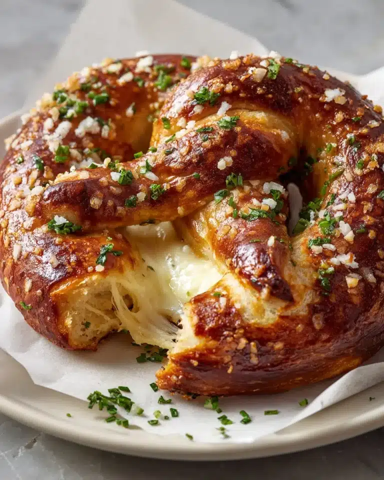 Mozzarella Stuffed Soft Pretzels Recipe